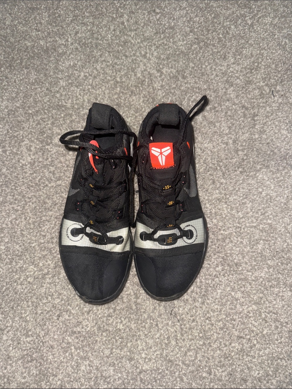 Kobe Bryant Black & Red Basketball Sneakers